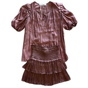 Beautiful set silk satin